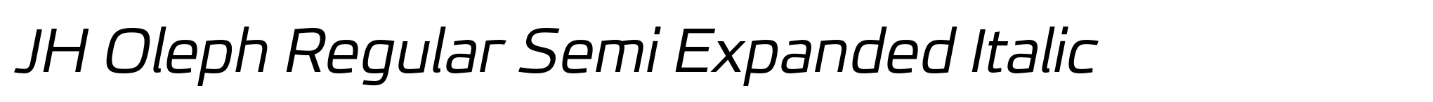 JH Oleph Regular Semi Expanded Italic image
